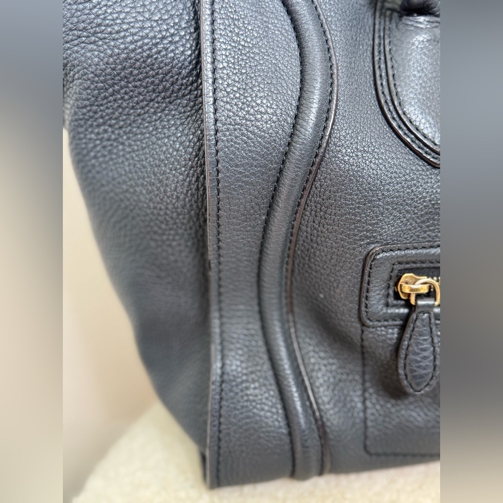 Celine Leather Luggage Phantom Tote in Charcoal - Picture 4 of 16